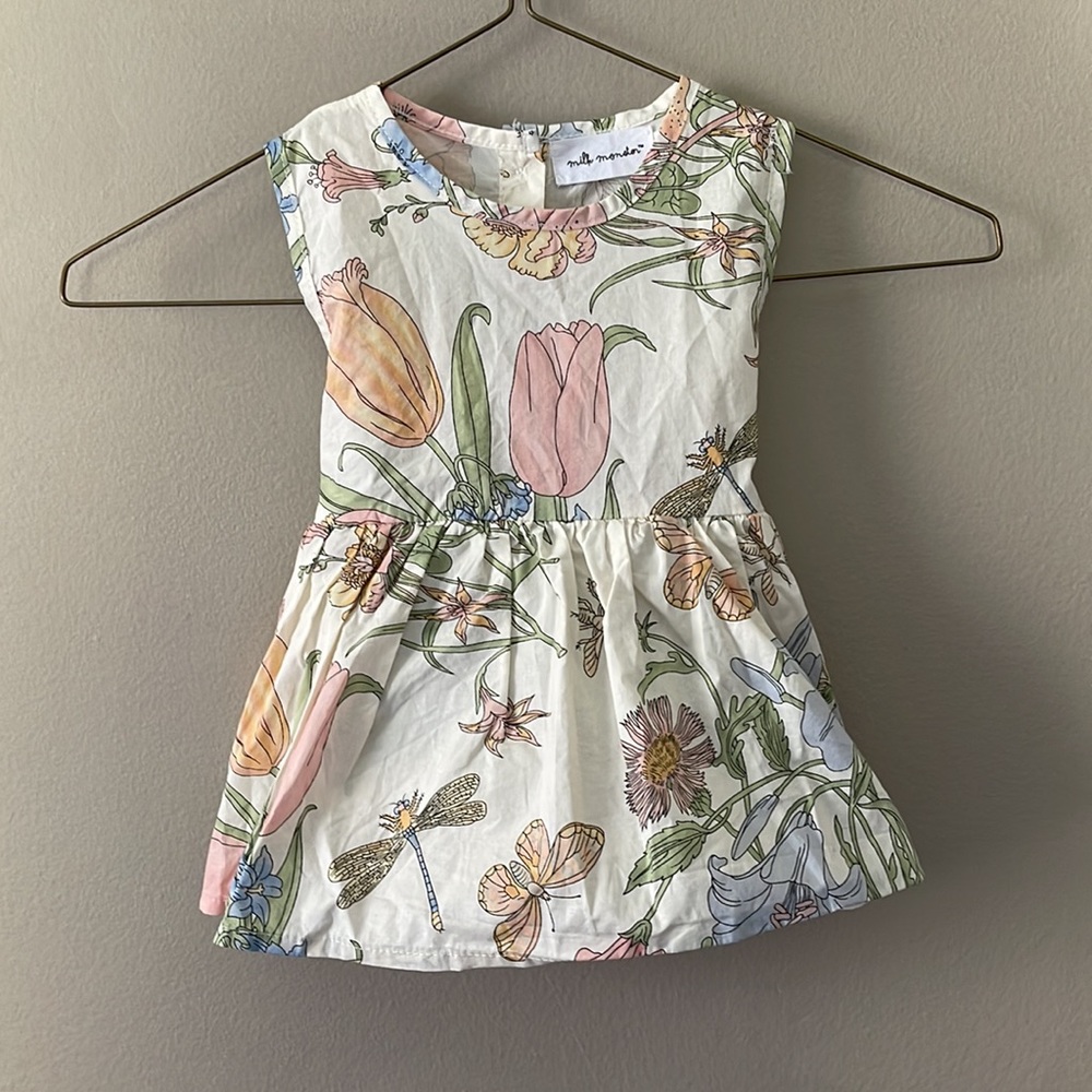 Spring Floral Onesie Dress